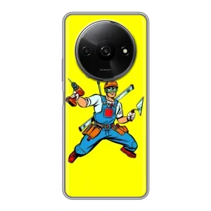 Силіконовий бампер (Працівники) на Xiaomi Redmi A3x (Будівельник)
