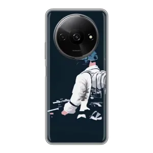 Силиконовый чехол с картинкой "Герой Pubg" на Xiaomi Redmi A3x (В экиперовке)