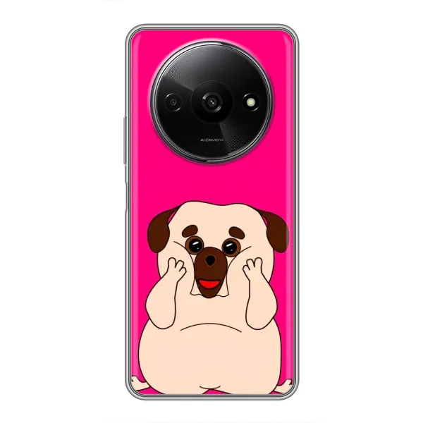 Чехол с рисунком «Веселый Мопсик» для Xiaomi Redmi A3x Чехол с рисунком «Веселый Мопсик» для Xiaomi Redmi A3x
