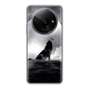 Чохол з Вовком на Xiaomi Redmi A3x (Вовк і місяць)