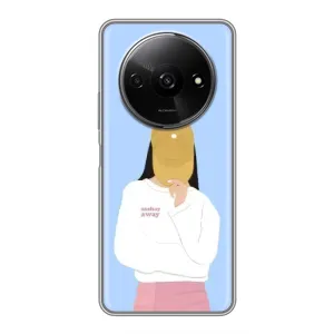 Силіконовый Чохол на Xiaomi Redmi A3x з картинкой Модных девушек (Жовта кепка)