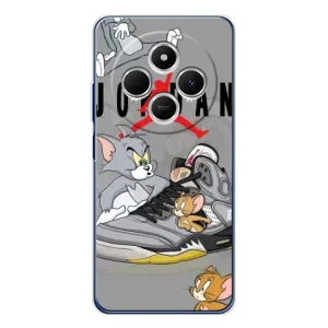 Силиконовый Чехол Nike Air Jordan на Редми А4 5Джи (Air Jordan)