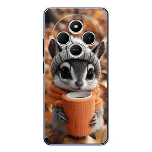 Печатный чехол «Зверята с кофе» для Xiaomi Redmi A4 5G