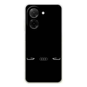 Силиконовый бампер с картинкой машины на Xiaomi Redmi A5 (Силует Audi)