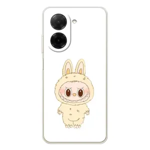 Чохол з принтом Лабубу для Xiaomi Redmi A5 (Бежевий Лабубу)