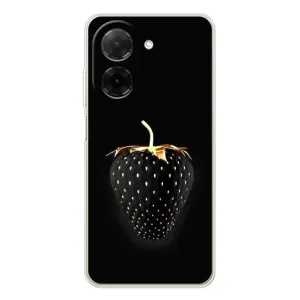 Чехол с изображением вкусной еды для Xiaomi Redmi A5 (Чёрная клубника)