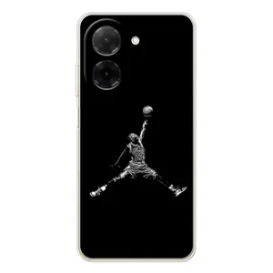 Силиконовый Чехол Nike Air Jordan на Редми А5 (Джордан)
