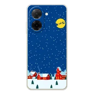 Силиконовый бампер на рождество для Xiaomi Redmi A5 (Город в снегу)