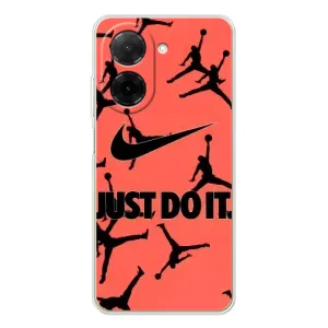 Силиконовый Чехол Nike Air Jordan на Редми А5 (Just Do It)