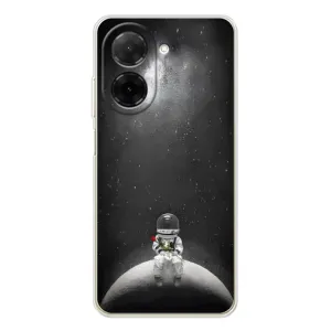 Силиконовый Чехол с принтом "Космонавты" на Xiaomi Redmi A5 (Космонавт романтик)