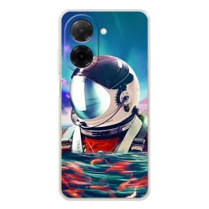 Силиконовый Чехол с принтом "Космонавты" на Xiaomi Redmi A5 (Космонавт в воде)