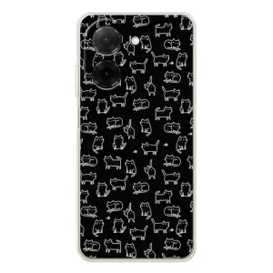 Чохол на тематику: Коти для Xiaomi Redmi A5 (EU) (Котики на чорному)