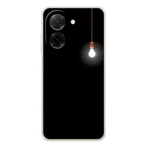 Чехол с картинками на черном фоне для Xiaomi Redmi A5 (Лампочка)
