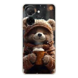 Друкований чохол 'Звірята з кавою' для Xiaomi Redmi A5 (Ведмедик з кавою)