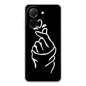Чохол (Знак сердечка) для Xiaomi Redmi A5 (Сердечко на чорному)