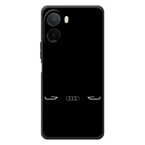 Силиконовый бампер с картинкой машины на Xiaomi Redmi A7 Pro (Силует Audi)