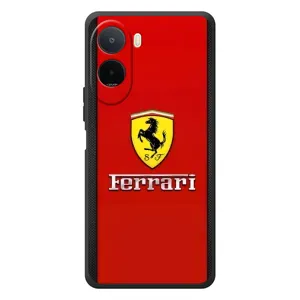 Силиконовый бампер с картинкой машины на Xiaomi Redmi A7 Pro (Ferrari Logo)
