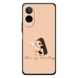 Силіконовый Чохол на Xiaomi Redmi A7 Pro з картинкой Модных девушек (З собакою)