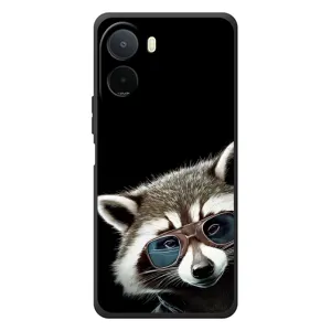 Силіконовий Чохол з Энотами на Xiaomi Redmi A7 Pro (Стильний Єнот)