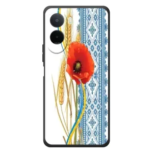 Силіконовый Чохол на Xiaomi Redmi A7 Pro з картинкой Вишиванки (Вишиванка з квіткою)