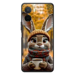 Друкований чохол 'Звірята з кавою' для Xiaomi Redmi A7 Pro (Зайчик з кавою)