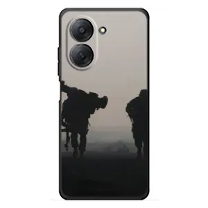 Чехлы на военную тематику для Xiaomi Redmi A7 (Бой солдат)