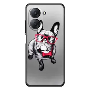 Чехол (ТПУ) Милые собачки для Xiaomi Redmi A7 (Бульдог в очках)