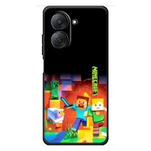 Чехлы для Xiaomi Redmi A7 (Персонажи Майн Крафт) (Герой Майнкрафт)