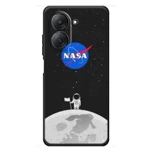 Силиконовый бампер с принтом "Наса" на Xiaomi Redmi A7 (Космонавт NASA)