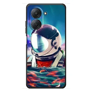 Силиконовый Чехол с принтом "Космонавты" на Xiaomi Redmi A7 (Космонавт в воде)