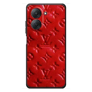 Текстурный Чехол Louis Vuitton для Сяоми Редми А7 (Красный ЛВ)