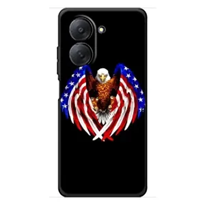 Чехол Флаг USA для Xiaomi Redmi A7 (Крылья США)