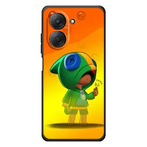 Чехол Бравл Старс для Xiaomi Redmi A7 (LEON в кофте)