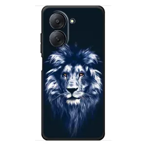 Чехол с картинкой на Xiaomi Redmi A7 (Лев - синий)