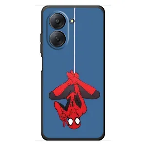 Чехол Супергерой Человека Паука на Xiaomi Redmi A7 (На паутине)