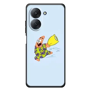 Чехлы с Патриком на Xiaomi Redmi A7 (Патрик с подушкой)