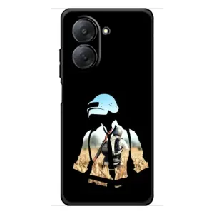 Силиконовый чехол с картинкой "Герой Pubg" на Xiaomi Redmi A7 (Пубг мен)