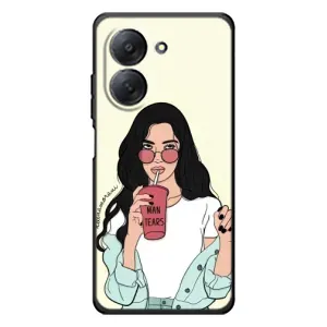 Силіконовый Чохол на Xiaomi Redmi A7 з картинкой Модных девушек (З напоєм)