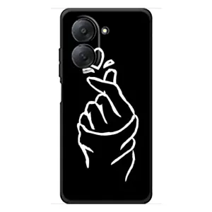 Чехлы (Знак сердечка) на Xiaomi Redmi A7 (Сердце на черном)