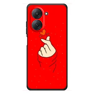 Чехлы (Знак сердечка) на Xiaomi Redmi A7 (Сердце на красном)
