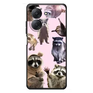 Силиконовый Чехол с Енотами на Xiaomi Redmi A7 (Смешные Еноты)