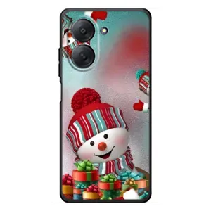 Чехлы на Новый Год Xiaomi Redmi A7 (Снеговик в шапке)