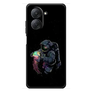 Силиконовый Чехол с принтом "Космонавты" на Xiaomi Redmi A7 (В руках земля)
