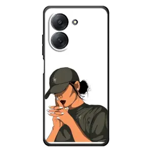 Силіконовый Чохол на Xiaomi Redmi A7 з картинкой Модных девушек (У зеленому)