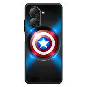 Чехол с Щитом Капитана Америки на Xiaomi Redmi A7 (Яркий Щит Капитана)