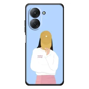 Силіконовый Чохол на Xiaomi Redmi A7 з картинкой Модных девушек (Жовта кепка)