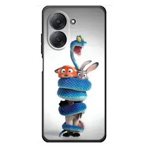 Силиконовый чехол с принтом Зоотрополіс для Xiaomi Redmi A7 (Змея Зоо)