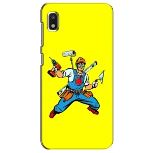 Силиконовый бампер (Работники) на Xiaomi Redmi K20 Pro (Строитель)