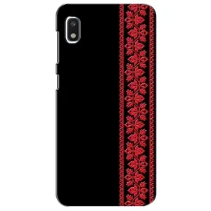 Силиконовый Чехол на Xiaomi Redmi K20 Pro с картинкой Вышиванки (Вышиванка на черном)