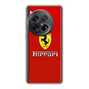 Силіконовий бампер з картинкою машини на Xiaomi Redmi K80 Pro (Ferrari Logo)